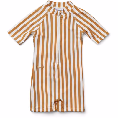 Liewood UV-dräkt Max Swim 56/62, stripe mustard