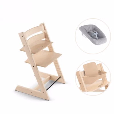Stokke Tripp Trapp Stol Bok inkl. Newborn Set & Babyset (Natural)