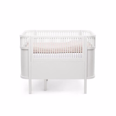 Växasäng 2 i 1 Baby & Juniorsäng - Classic White