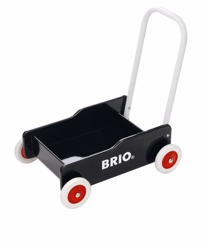 Lära gå vagn (svart) Brio
