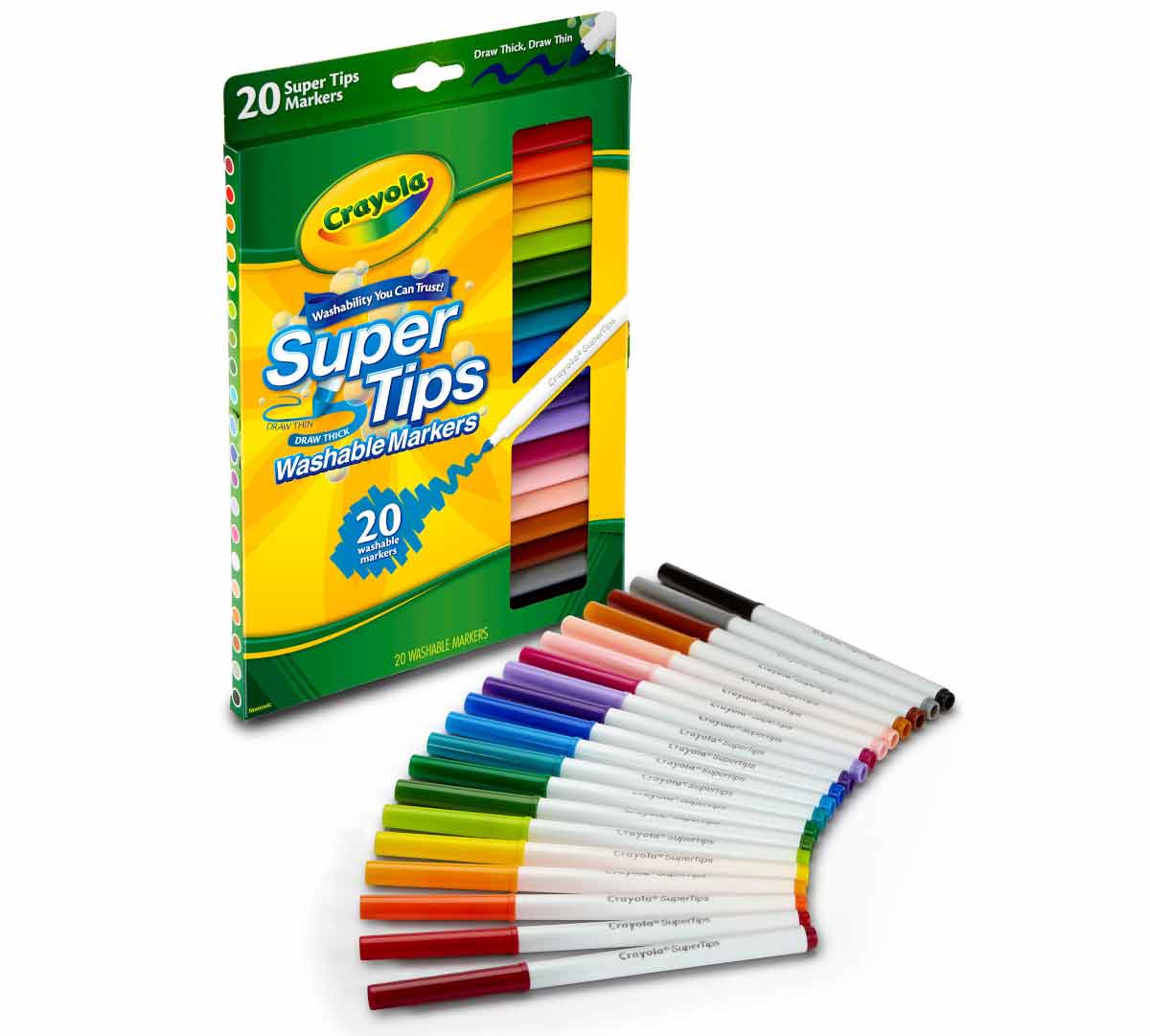 Crayola Super Tips Washable 50-pack barnprodukt