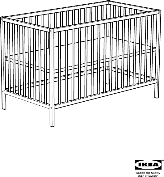 IKEA Sniglar spjälsäng