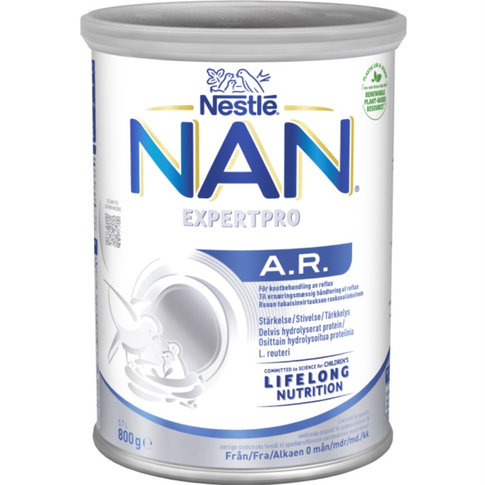 Nestlé NAN Expertpro A.R. Anti-Reflux – Reflux hos bebis 2026 — symtom, orsaker och vad som hjälper