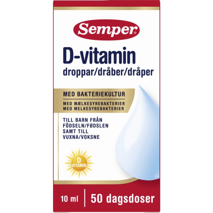 Semper D-vitamindroppar babyprodukt