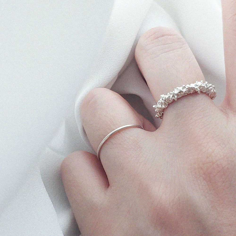 Silverring personlig babyprodukt